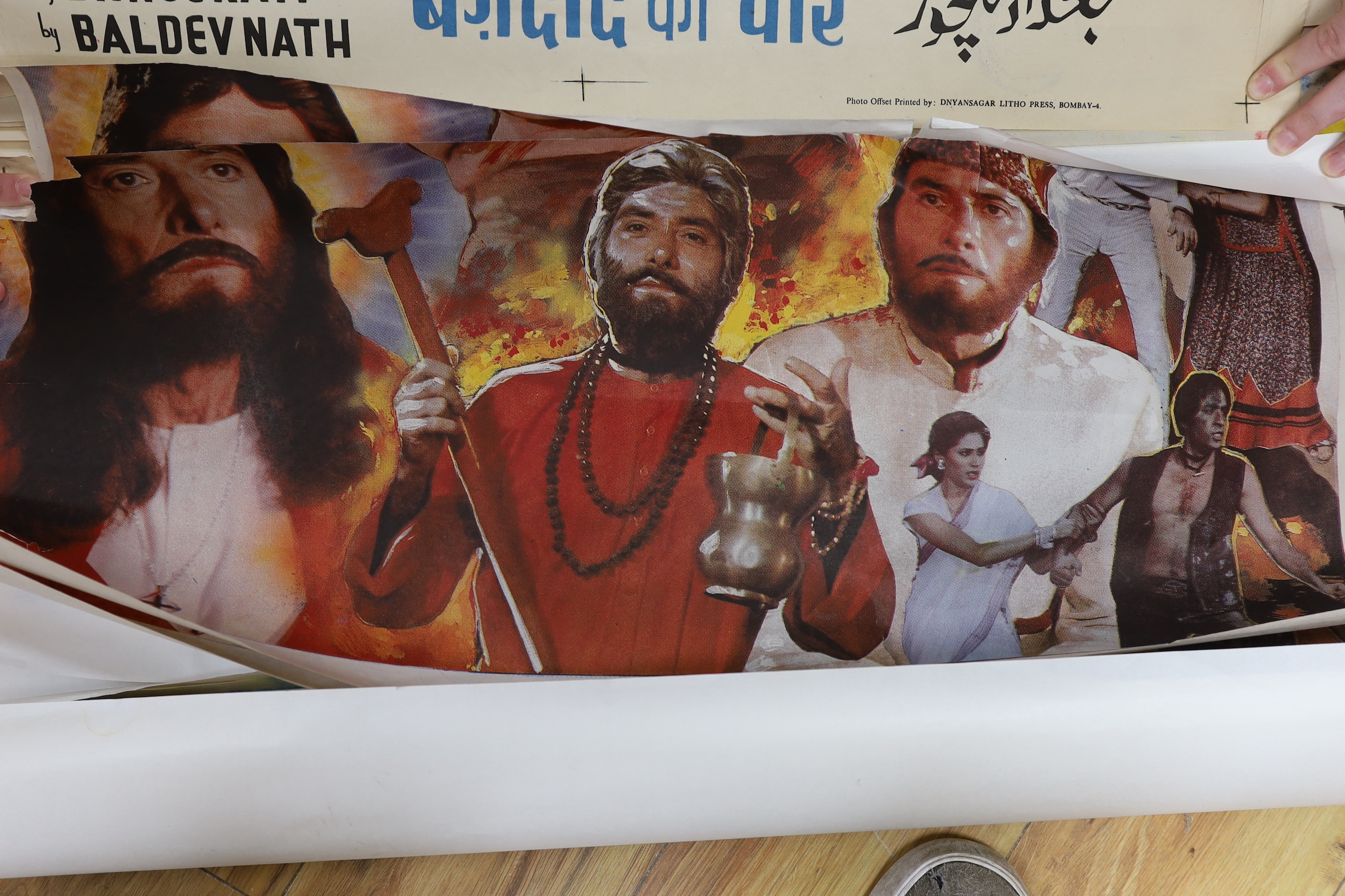 A collection of Indian film posters